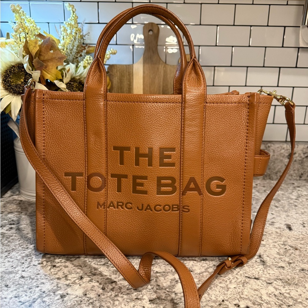 Marc Jacobs Brown Leather Tote Bag